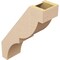 Ekena Millwork 5-inch W x 14-inch D x 18-inch H Valencia Rough Cedar Woodgrain TimberThane Knee Brace, Primed BRCUR05X14X18VALRCPR - alternate 6